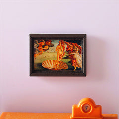 Dollhouse Mini Painting Model Living Room Scene DIY Furniture Model