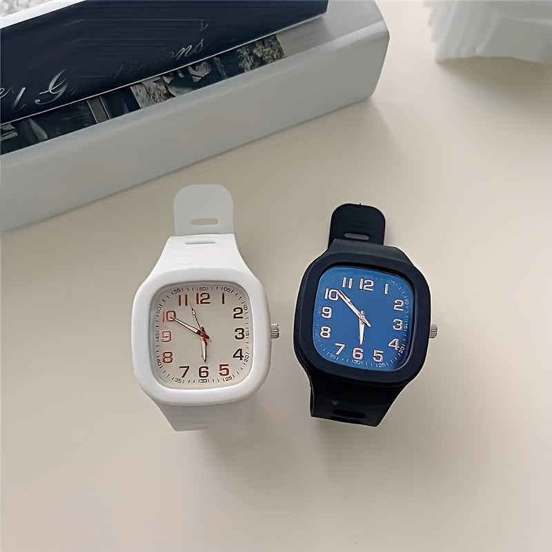 Square Waterproof Sporty Couple Electronic Watch