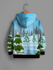 Christmas Knight Print Kid's Hoodie Unisex Pullover Hooded Top