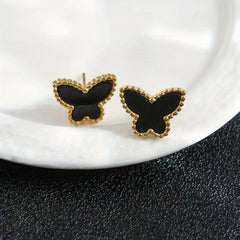 Colorful Butterfly Earrings Mini Stud Earrings For Girls