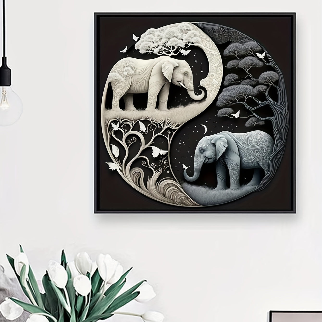 5D Elephant Diamond Painting Set for Adults - DIY Embroidery Art