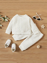 Boys Casual & Thermal Thick 2pcs Set Fall Winter
