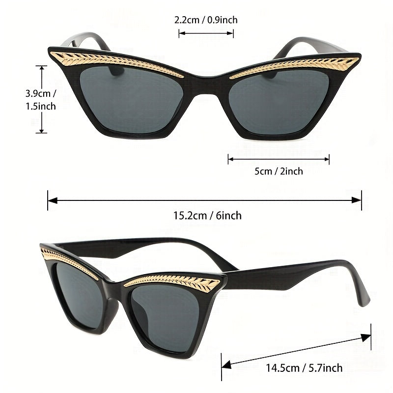 Y2K Cat Eye Sunglasses Anti Glare UV400