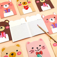 4pcs Cartoon Bear Notebooks Cute Notepads for Students