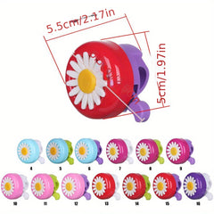 Funny Bike Bell Horn Bicycle Daisy Flower Riding Bell Handlebar Multicolor