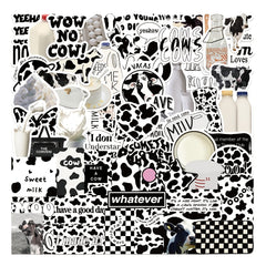 65pcs Cow Style Stickers DIY Waterproof Decoration Kit