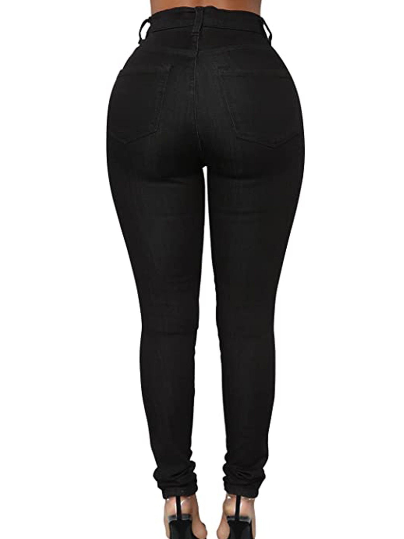 Sexy High Waist Skinny Jeans High Stretch Slim Fit High Rise Casual Denim Pants