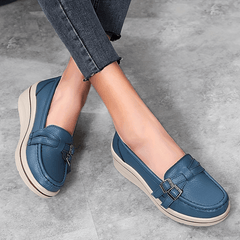 Platform Loafers Slip On Shoes Non Slip Outdoor Casual Shoes
