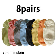 6 Pairs Kids Candy Cotton Blend Summer Socks