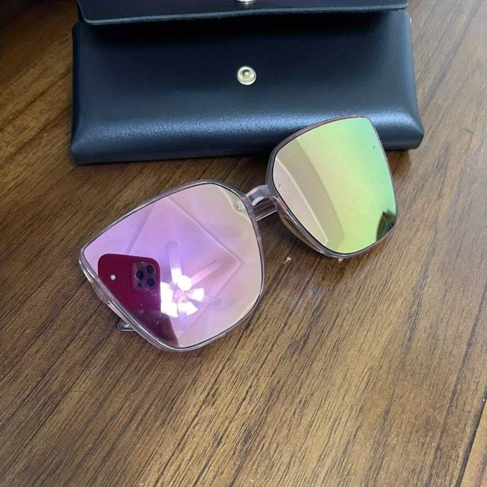 Cat Eye Mirror Lens Sunglasses UV400
