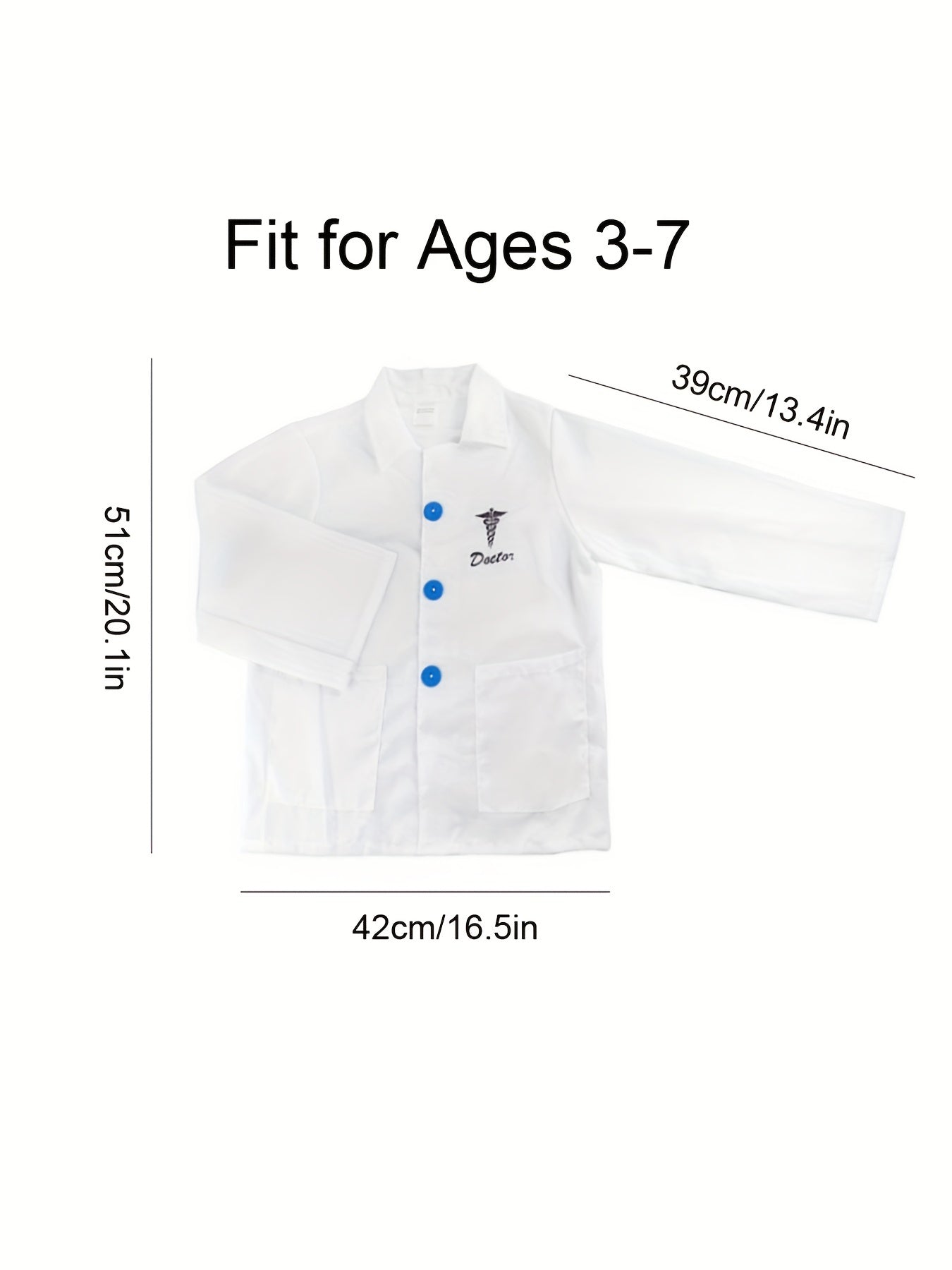 Kids Doctor Costume Surgeon Dress Up Toddler Boy Girl Halloween Costume