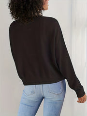 Half Button Pullover Sweatshirt with Kangaroo Pocket