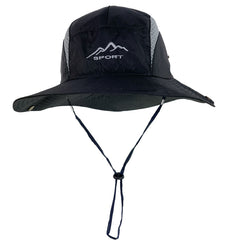 Mesh Hollow UV Protection Boonie Hat Wide Brim Fishing Sun Hat