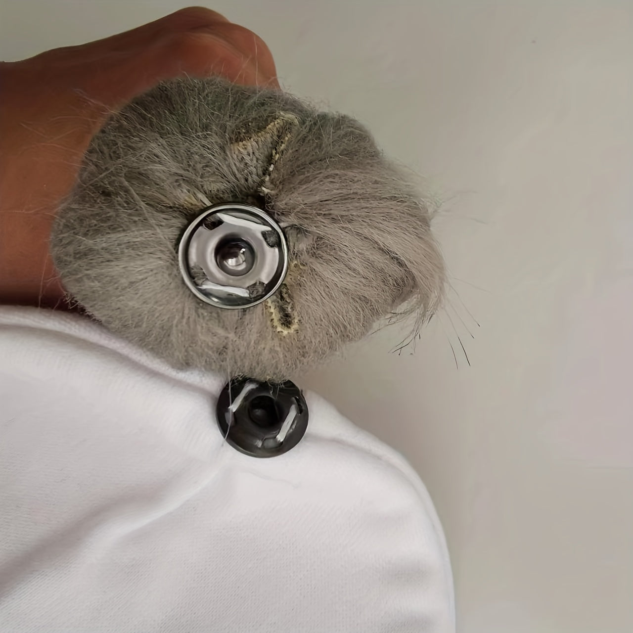 Faux Fur Pom Pom Baby Hat for Newborn Photos