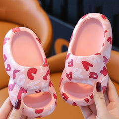 JIAGEYA Open Toe Slippers Girls Lightweight Indoor Bathroom Bedroom