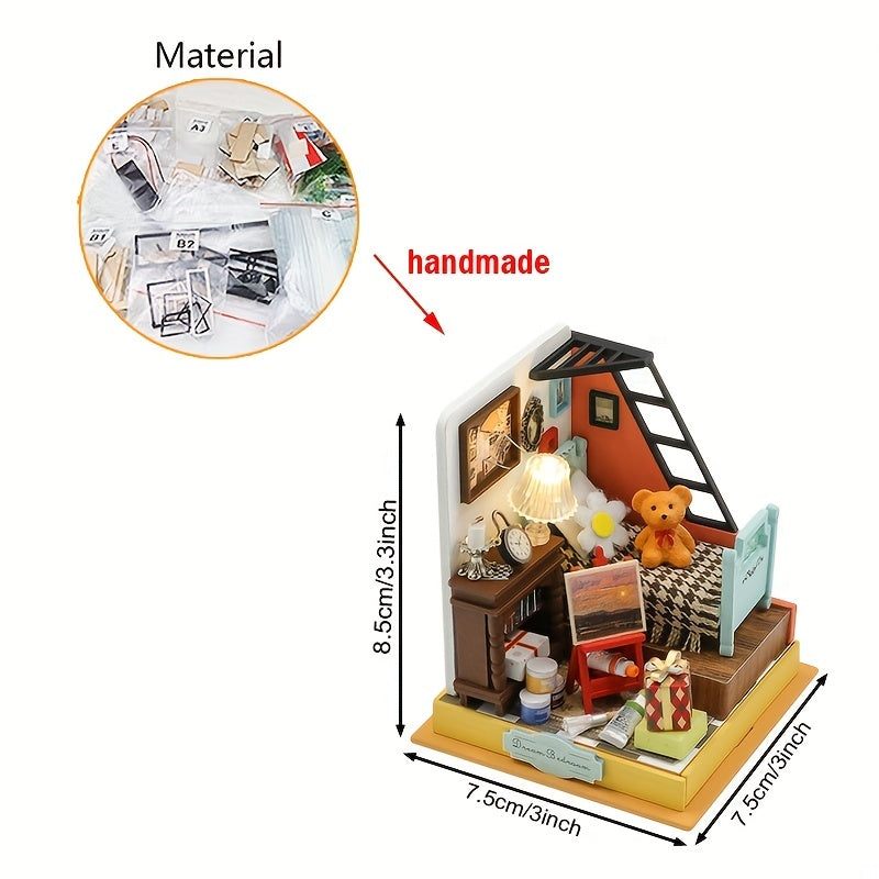 DIY Dollhouse Mini Kit With Furniture Creative Room Mini Dollhouse Toy