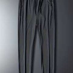 Men's Solid Stretch Sports Drawstring Sweat Pants