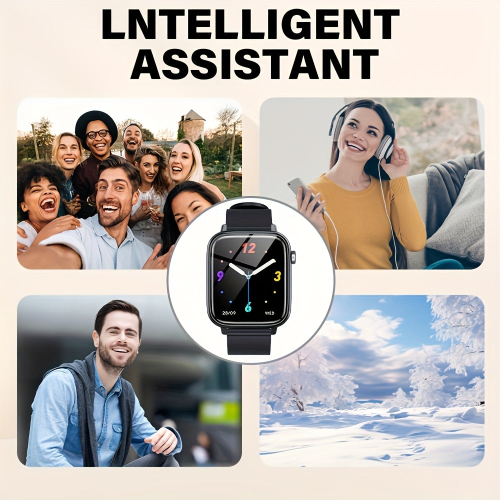 LAXASFIT Smart Watch 4 HD Screen 100 Sport Modes Fitness Activity Tracker