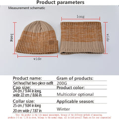 Knit Beanie Hat & Scarf Set for Winter - Warm & Thick - Perfect Gift