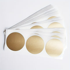 100pcs Golden Scratch Off Stickers DIY Games & Cards 1.97 Diameter