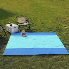 Stripe Print Picnic Blanket Waterproof Lightweight Pad Hiking Park Camp