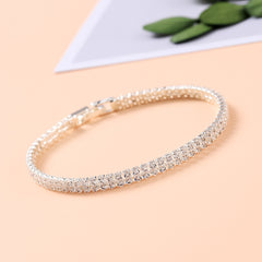 Rhinestone Alloy Bracelet Zircon Banquet Dress Accessory