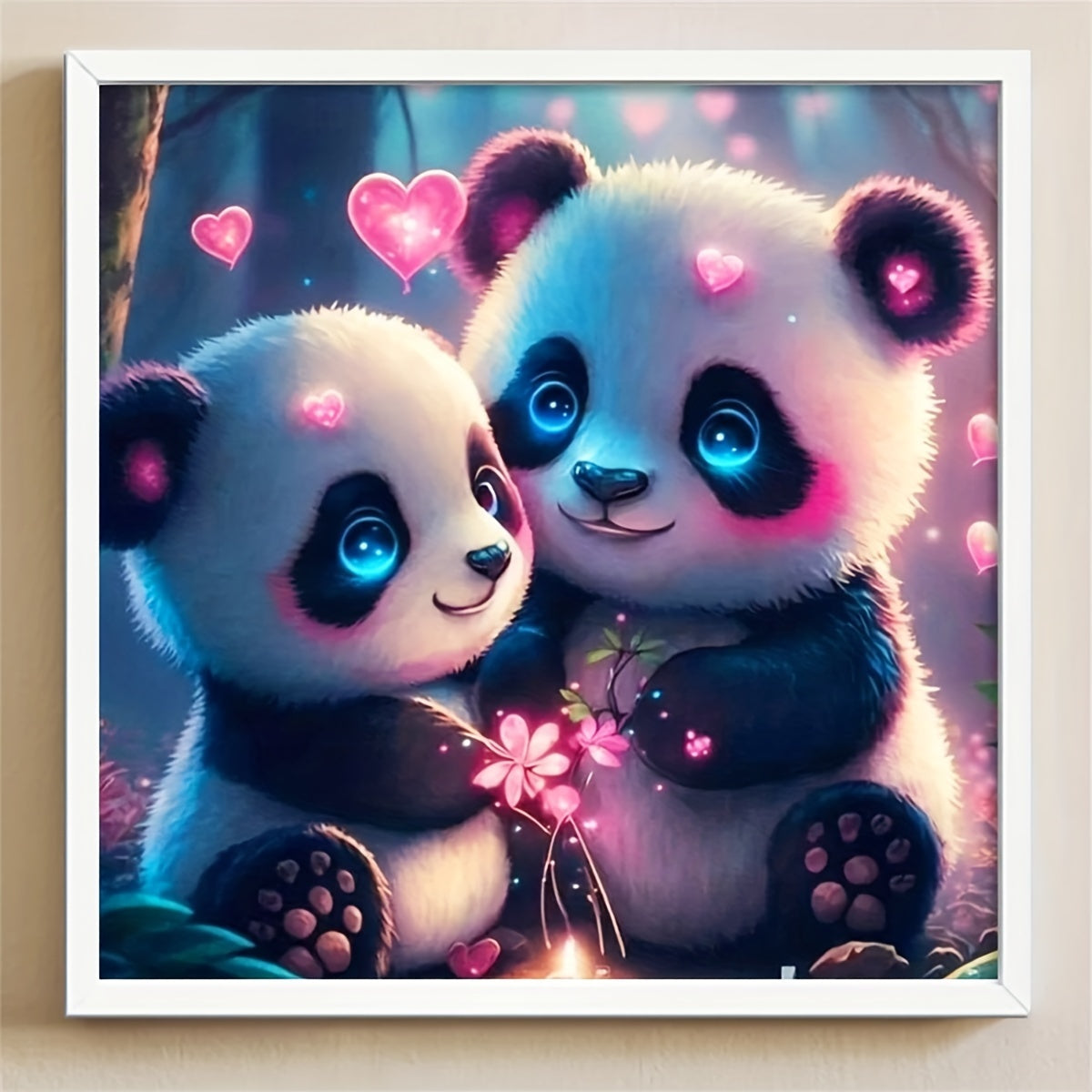 DIY Cartoon Panda Diamond Painting 7x9 - Animal Art Home Gift
