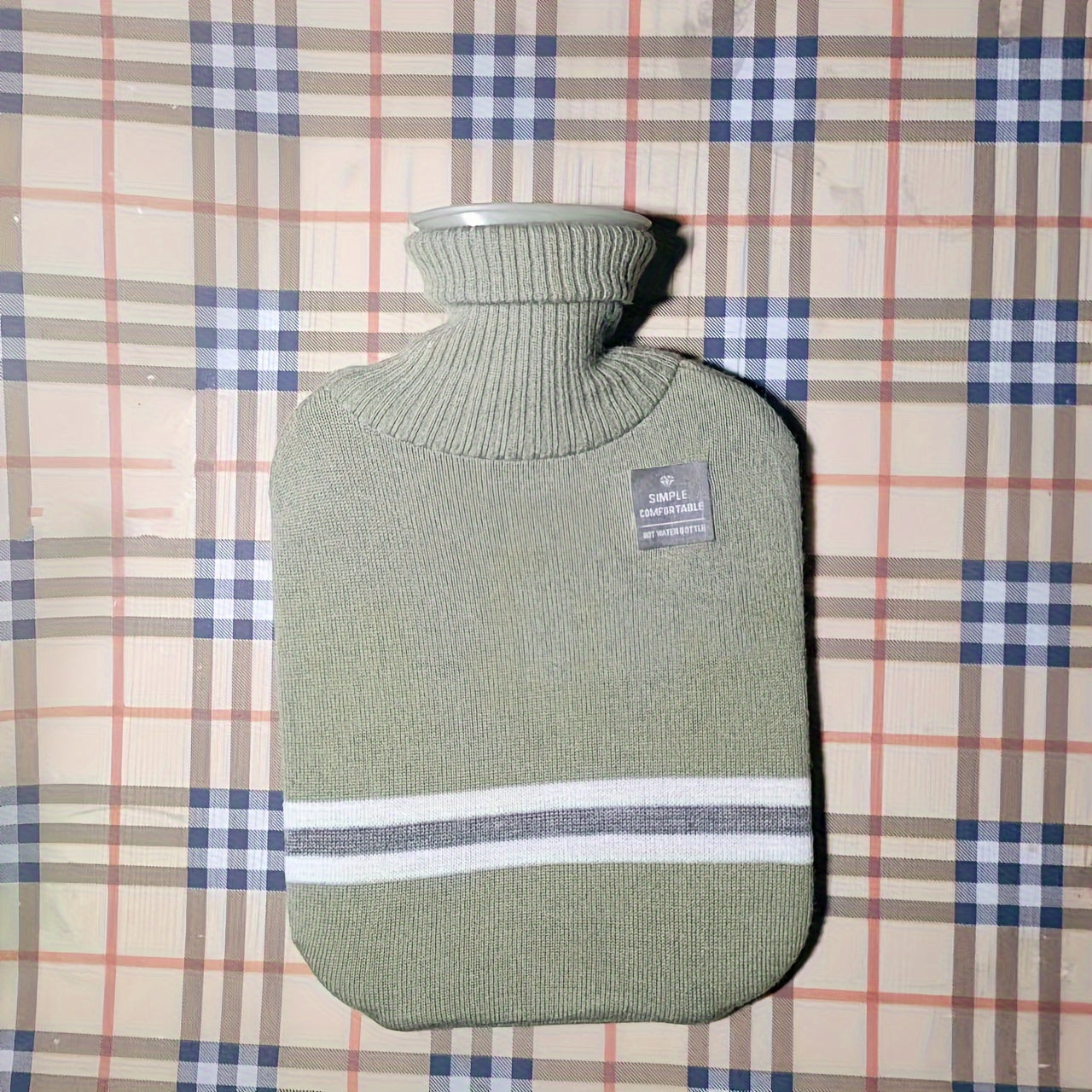 2000ML Warm Water Bag Hot Water Bag Flannelette Portable Belly Warmer