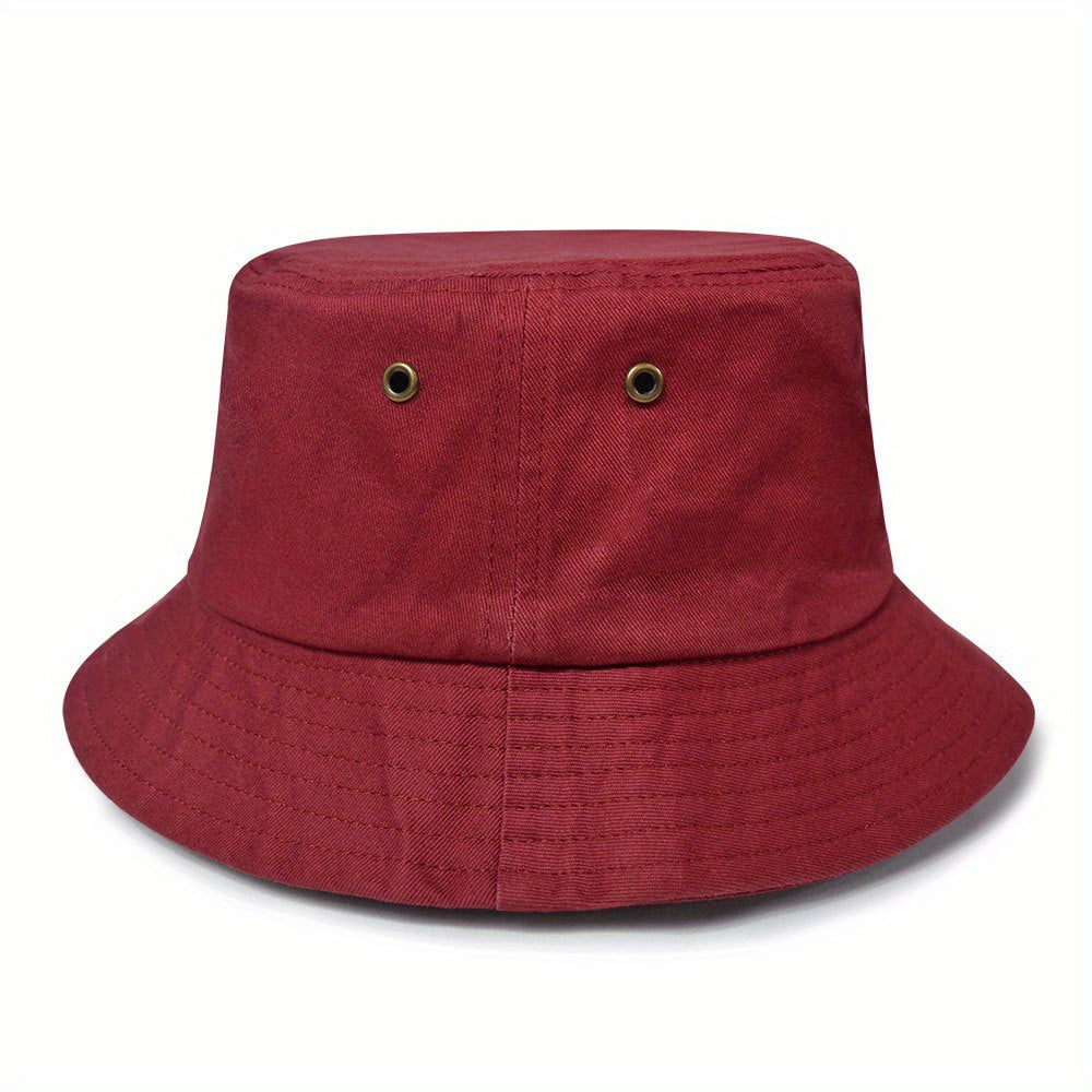 Unisex Cotton Bucket Hat Lightweight Sunshade Cap