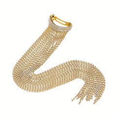 Rhinestone Tassel Hairpin Ponytail Clip Hair Accessories