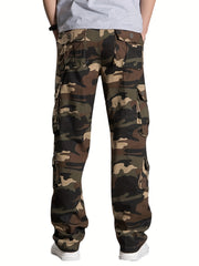 Camouflage Cotton Cargo Pants Men's Casual Pocket Pants