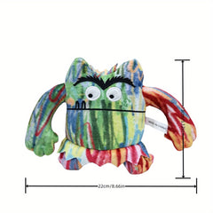 7pcs Cute Emotional Monster Plush Toys Stuffed Dolls Red Yellow Grey Rose Colors