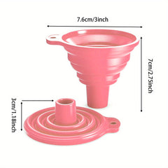 1pc Mini Funnel Silicone Collapsible Funnel Kitchen Utensils