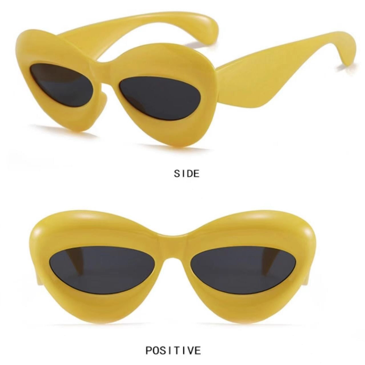 Sexy Thick Frame Cat Eye Candy Punk Sun Glasses UV400