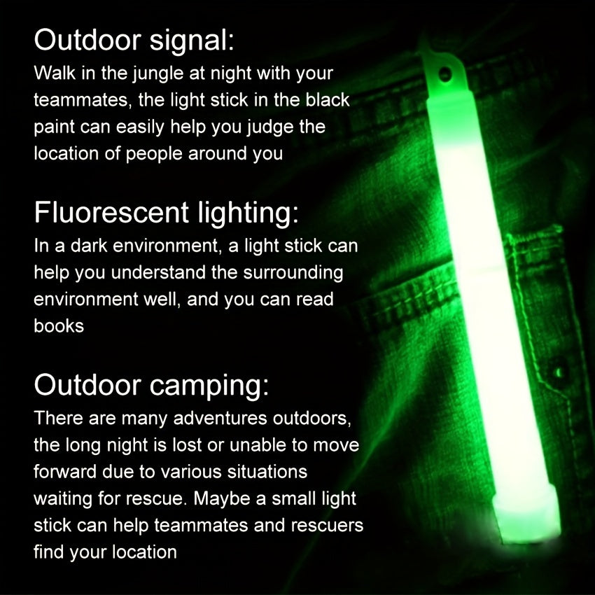 10pcs Outdoor SOS Military Glow Light Sticks Camping Gear Survival Tool Kit