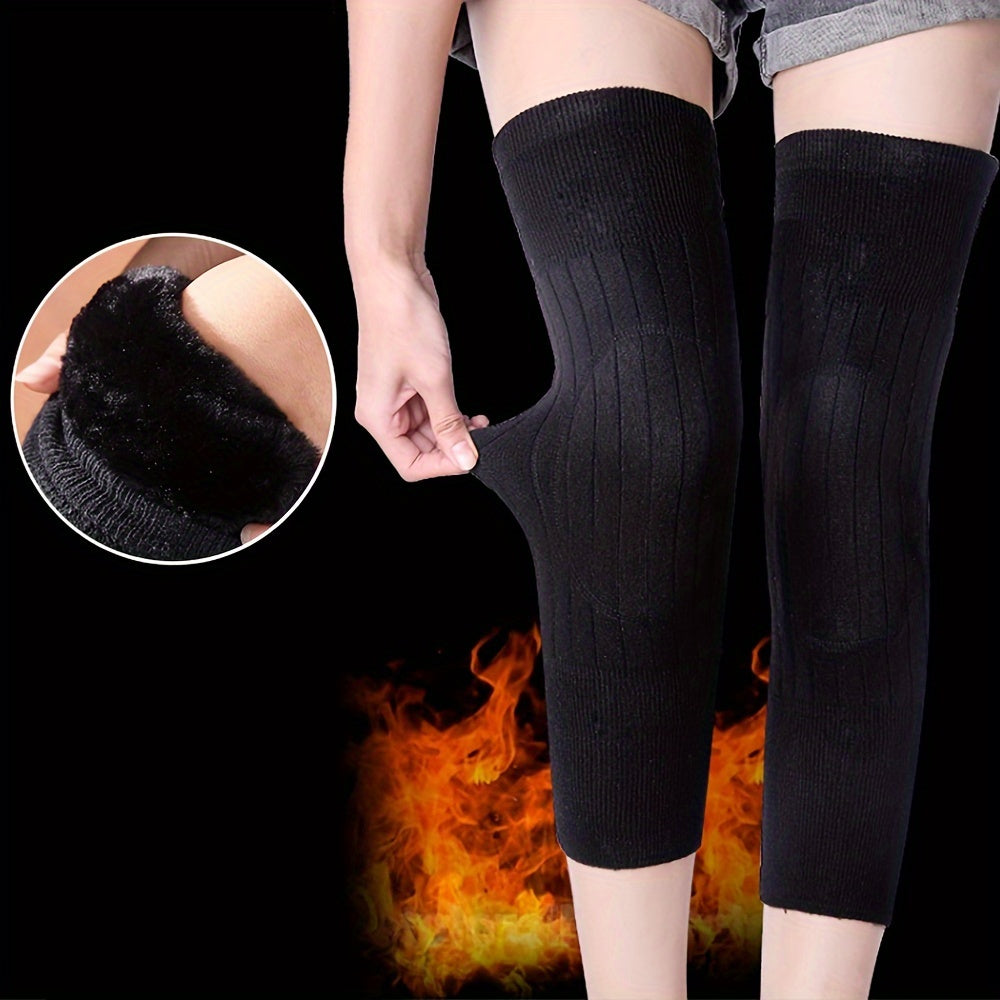 2pcs Cashmere Knee Pads Winter Warm Wool Knee Protection