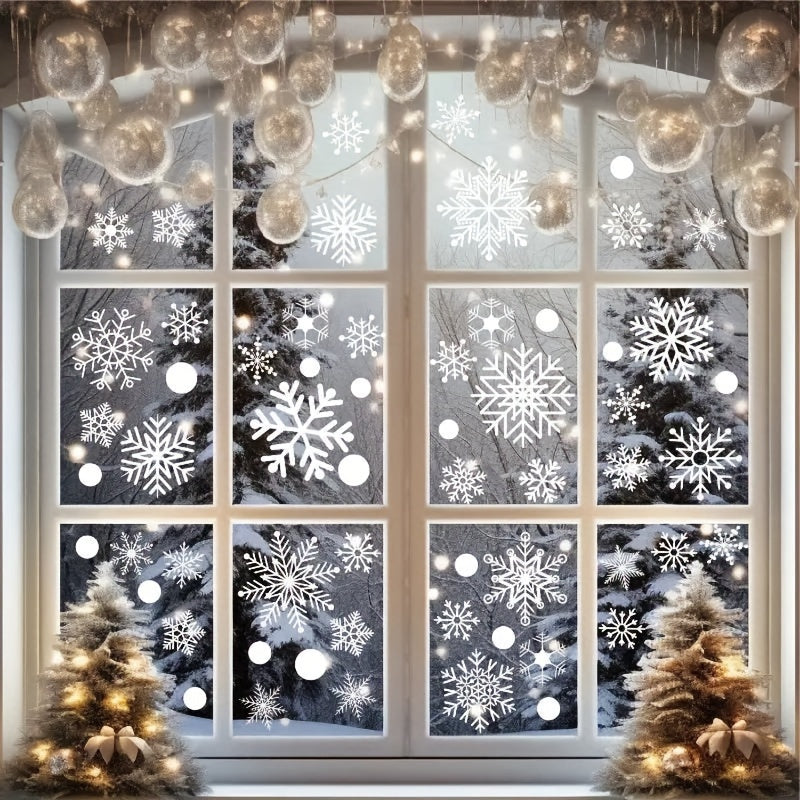 Snowflake Window Stickers Christmas Decor Ultra thin Waterproof