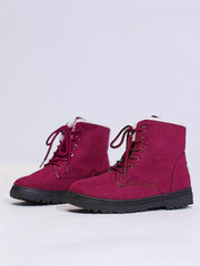 Women's Snow Boots Winter Warm Non-slip Thickened Medium Tube