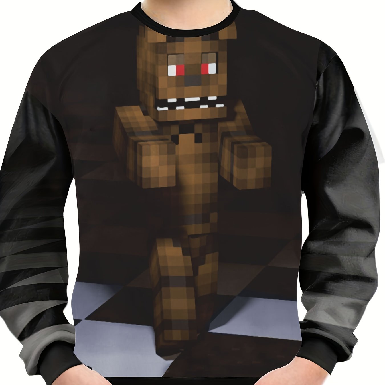 Teens Little Monster 3D Print Sweatshirt Kids Casual Pullover