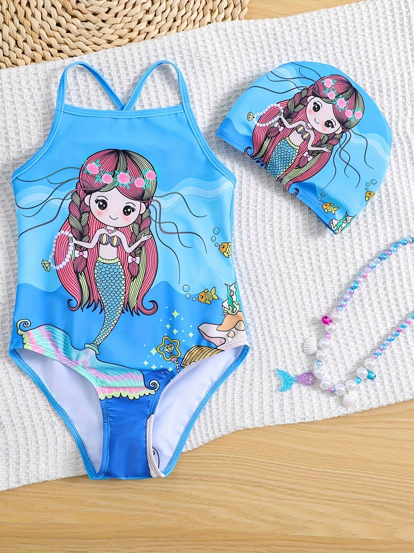 Mermaid Princess Bikini Swimsuit for Girls