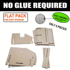 Sticker Roll Holder 2 Roll Label Organizer Dispenser Rack Adjustable Divider