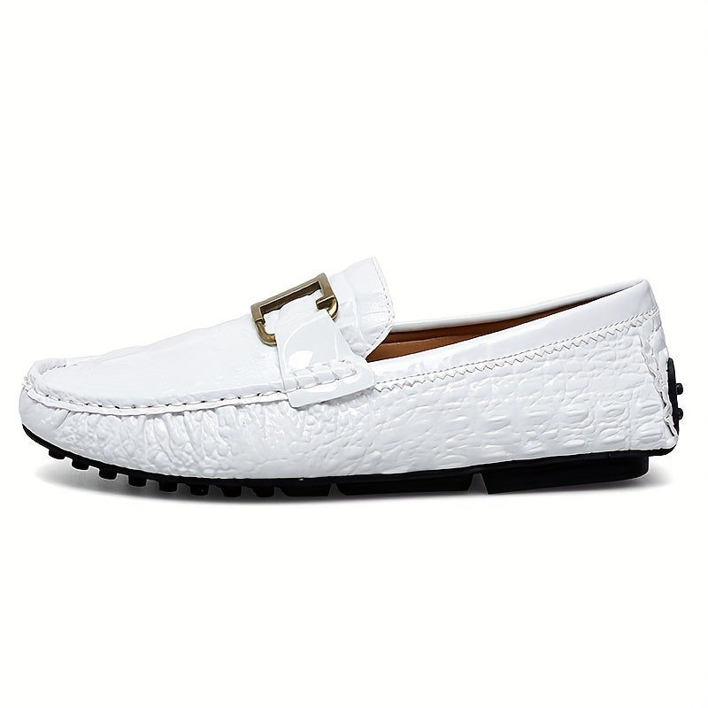 Men's Metallic Loafer Shoes Slip-On Driving Shoes