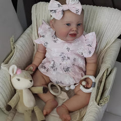 Huge Baby Reborn Baby Doll Kodi Bear Girl Doll Lifelike 3D Painted Skin
