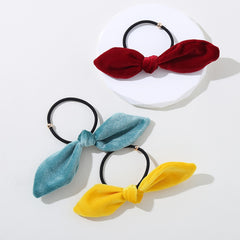 8pcs Minimalist Bow Hair Tie Scrunchie Ponytail Holder