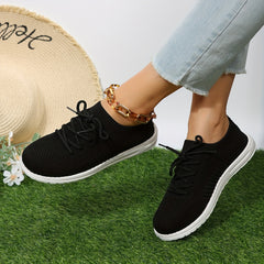 Women's Lightweight Mesh Sneakers Casual Lace Up Outdoor Shoes