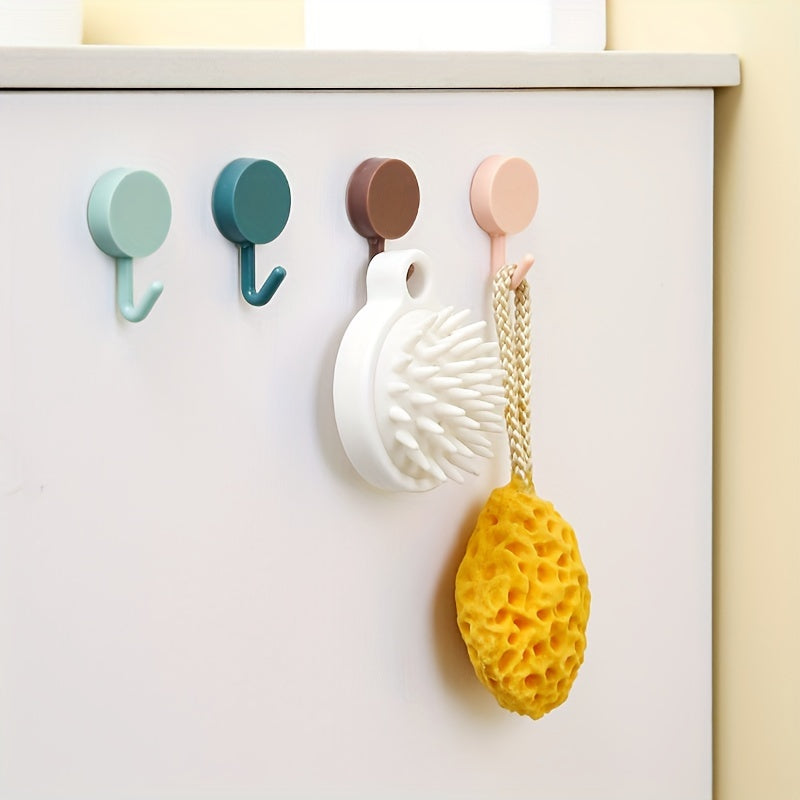 7pcs Macaron Hooks Wall Stickers Punching Lights Small Hooks