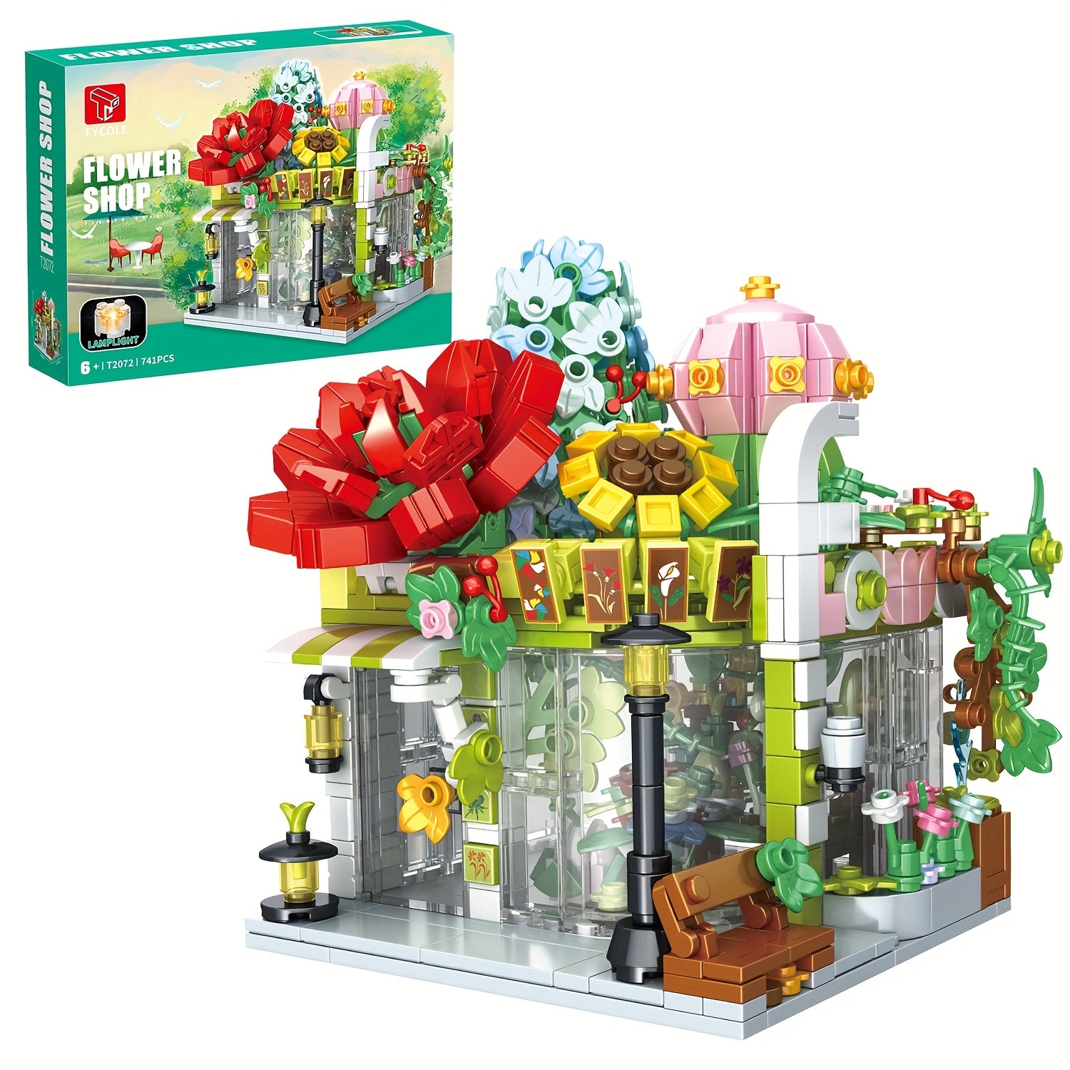 Coffee Shop Building Blocks Toy Model City Street Scene Coffee House