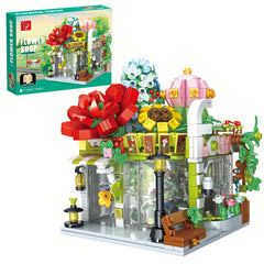 Coffee Shop Building Blocks Toy Model City Street Scene Coffee House