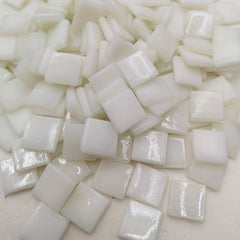 60pcs Ivory Hot Melt Glass Mosaic DIY Material for Children's Puzzle Making