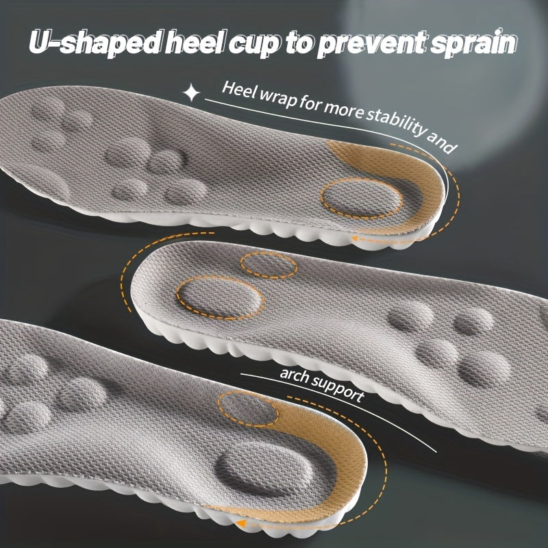 Latex Sport Insoles Soft High Elasticity Arch Support Running Insoles